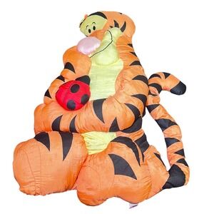 Pooh Play By Play Vintage Tigger Pillow Ladybug Stuffed Animal Nylon Large 24 In